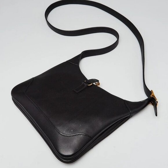 Hermes Black Evercolor Leather Gold Plated Trim Duo 24 Bag - Picture 3 of 12